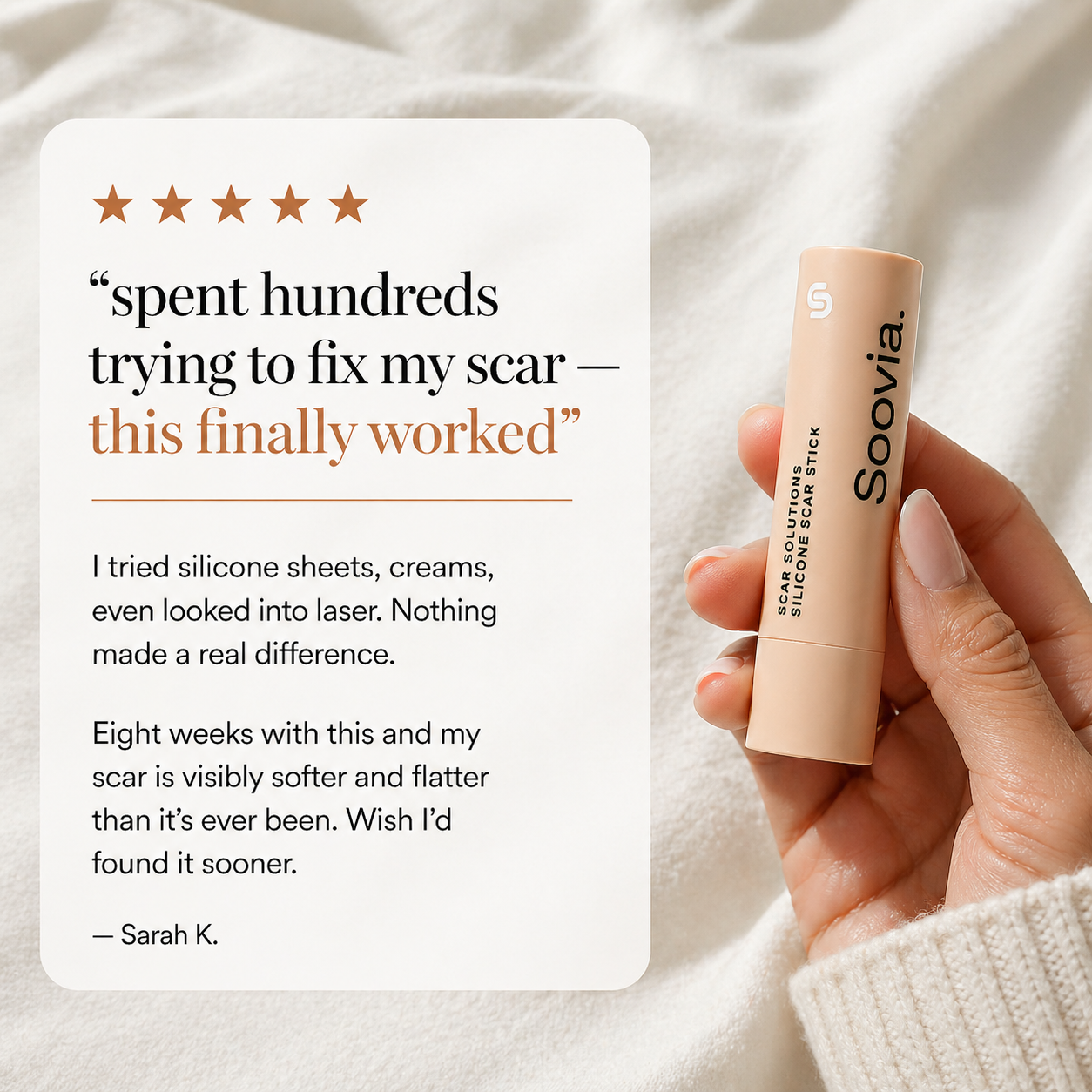 Soovia™ Scar Repair Silicone Stick